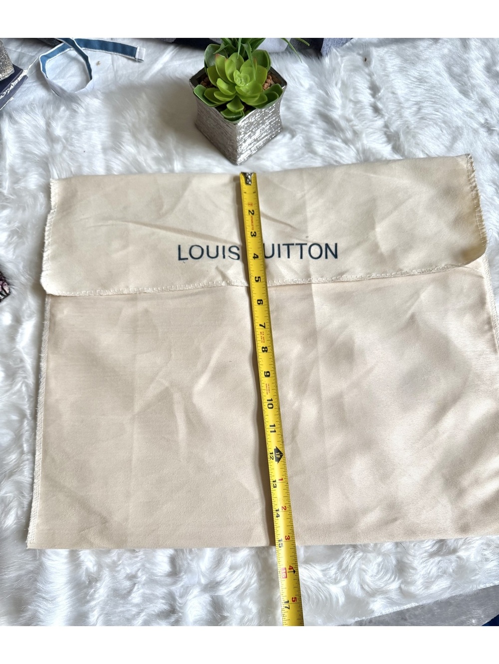 Louis Vuitton Dust Bag Beige Cotton Large Size - Picture 2 of 3